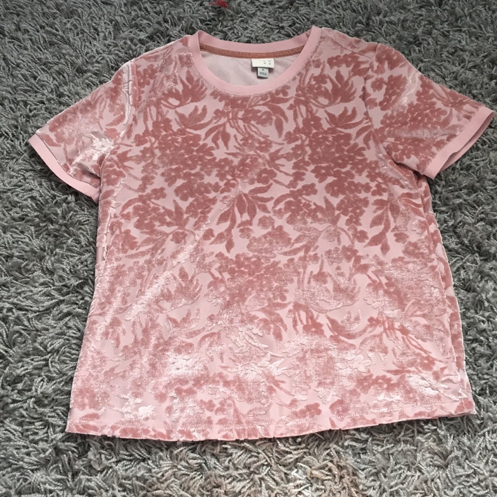 Light pink satin top